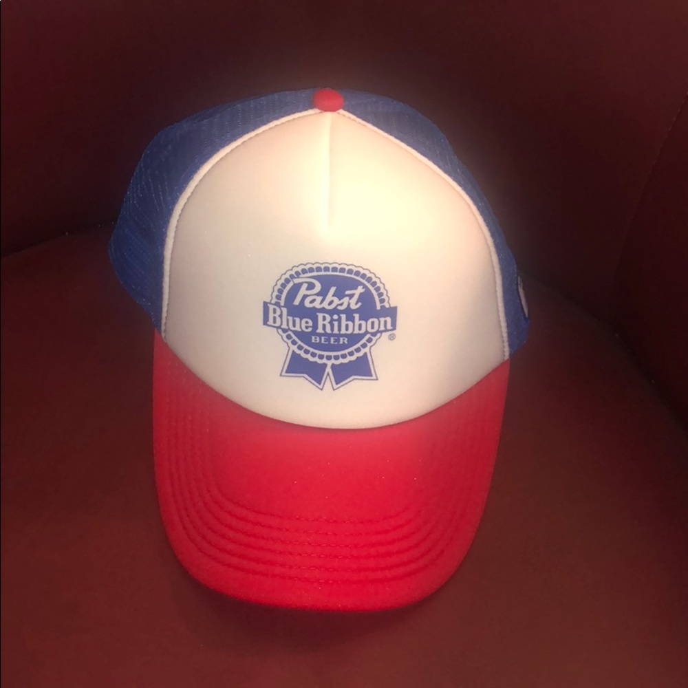 Pabst blue ribbon trucker snapback
